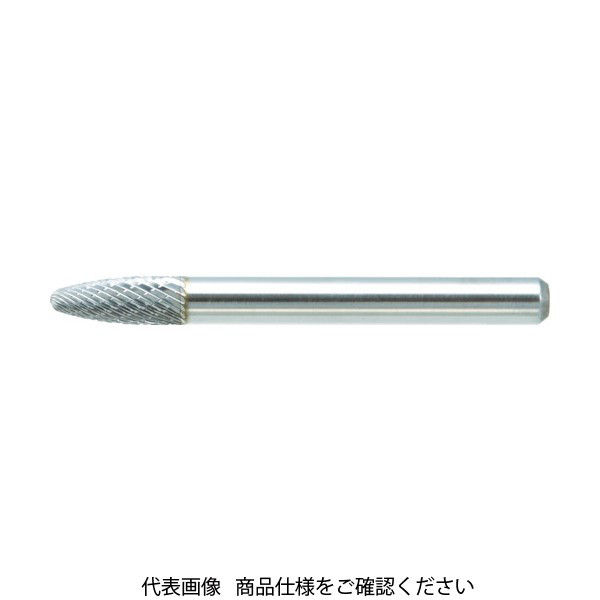 トラスコ中山 TRUSCO 超硬バー 砲弾型 Φ3X刃長12X軸6 シングルカット TB3C030S 1本 436-4147（直送品）