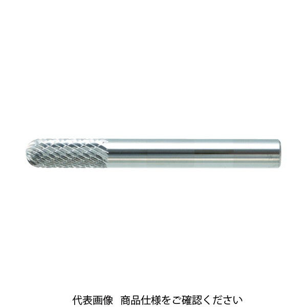 トラスコ中山 TRUSCO 超硬バー 先丸円筒型 Φ5X刃長16X軸6 ダブルカット TB2C050 1本 436-3957（直送品）