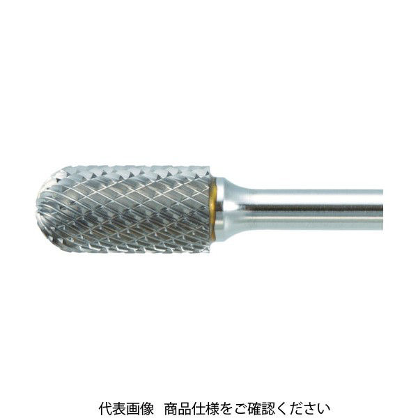 トラスコ中山 TRUSCO 超硬バー 先丸円筒型 Φ9.5X刃長19X軸6 ロング シングル TB2C095SL150 1本 436-4015（直送品）