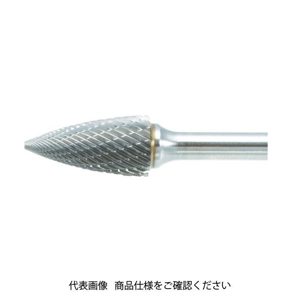 トラスコ中山 TRUSCO 超硬バー トンガリ型 Φ6X刃長12.7X軸6 ロング ダブル TB4C060L150 1本 436-4414（直送品）