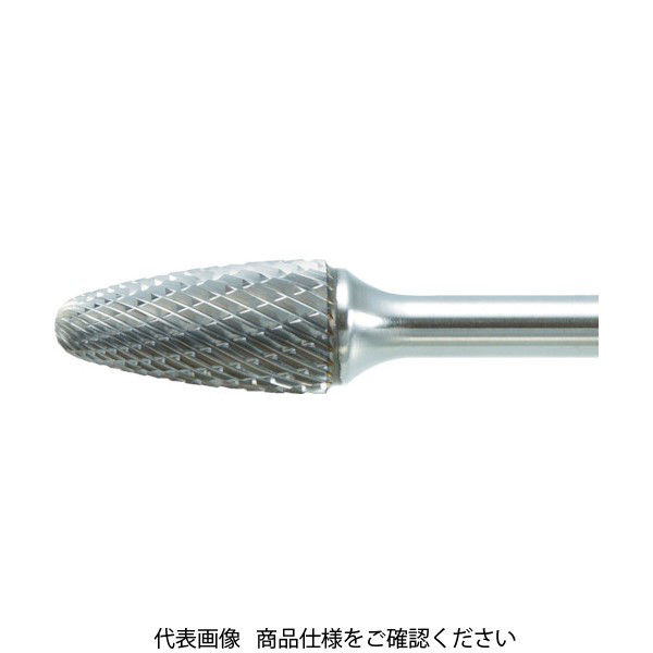 トラスコ中山 TRUSCO 超硬バー 砲弾型 Φ6X刃長12.7X軸6 ロング ダブルカット TB3C060L150 1本 436-4155（直送品）