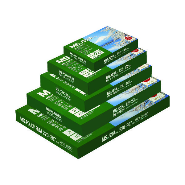 明光商会 MS パウチフィルム MP15ー6595 (100枚入) 1箱(100枚) 431-5120（直送品）