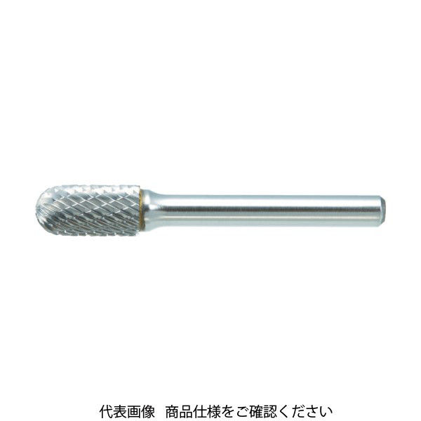 トラスコ中山 TRUSCO 超硬バー 先丸円筒型 Φ11X刃長25X軸6 シングルカット TB2C110S 1本 436-4031（直送品）