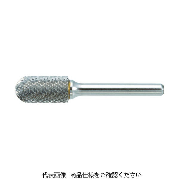 トラスコ中山 TRUSCO 超硬バー 先丸円筒型 Φ16X刃長25X軸6 シングルカット TB2C160S 1本 436-4074（直送品）
