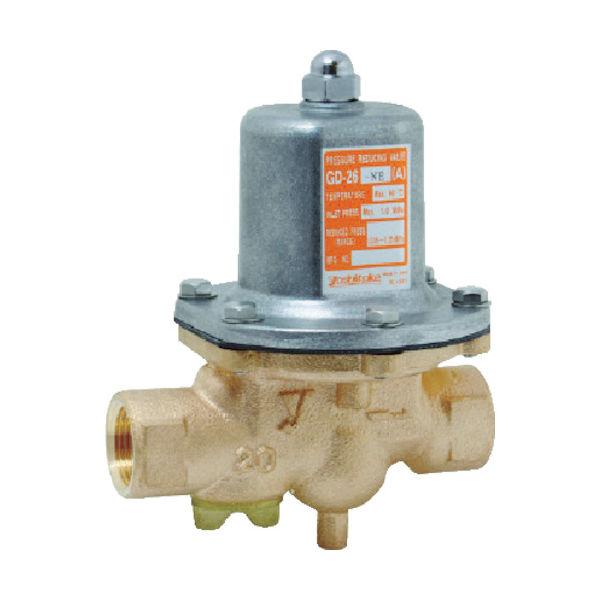 ヨシタケ YOSHITAKE 水用減圧弁 二次側圧力(A) 呼び径:20A、3/4B GD-26-NE-A-20A 1台 431-4824（直送品）