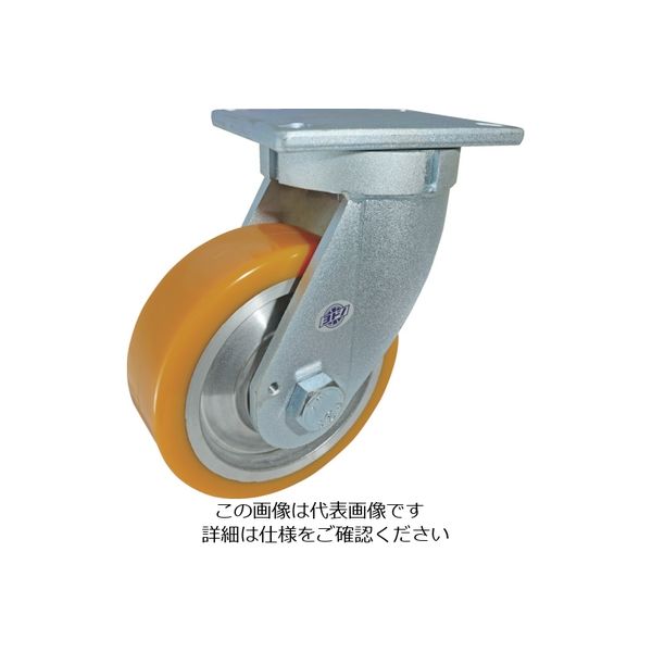 ヨドノ 超重量用高硬度ウレタン自在車 2000kg用 HDUJ200 1個 444-7107（直送品）