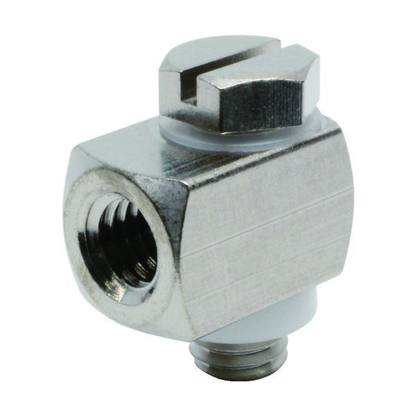 日本ピスコ ピスコ ミニマル継手 ユニバーサルエルボ 接続口径M5×0.8 LH-FM5-M5 1個 442-6649（直送品）