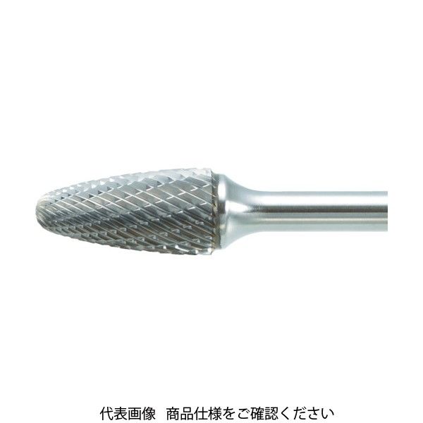 トラスコ中山 TRUSCO 超硬バー 砲弾型 Φ9.5X刃長19X軸6 ロング シングルカット TB3C095SL150 1本 436-4180（直送品）