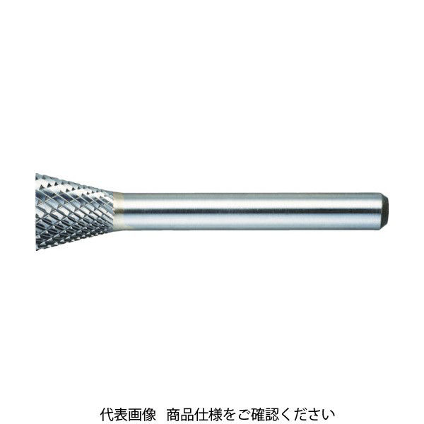 トラスコ中山 TRUSCO 超硬バー 逆テーパー型 Φ19X刃長16X軸6 ダブルカット TB52C190 1本 436-4864（直送品）