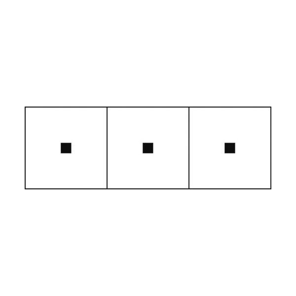 トラスコ中山 TRUSCO アルファベットステッカー 30×30 点 白地/黒文字 3枚入 TSN-30-TN 1組(3枚)（直送品）