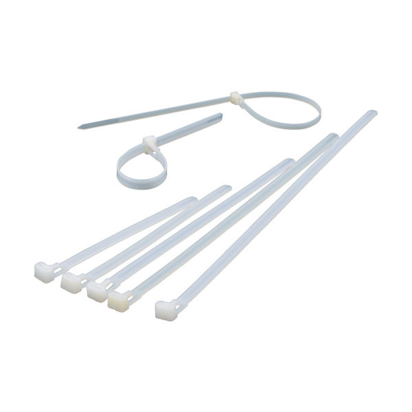 トラスコ中山 TRUSCO イージーリリースタイ幅7.6mm×125mm最大結束φ30標準型 TRERHV-125L 1袋(100本)（直送品）