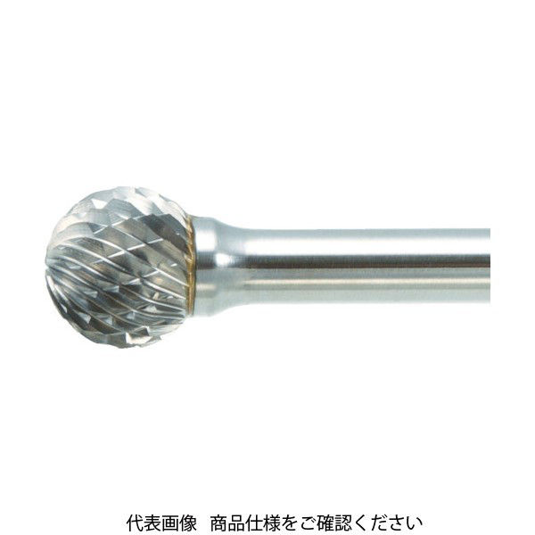 トラスコ中山 TRUSCO 超硬バー 球型 Φ12.7X刃長11X軸6 ロング シングルカット TB8C127SL150 1本 436-5518（直送品）