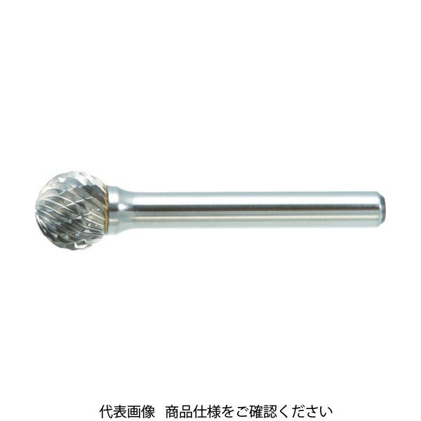 トラスコ中山 TRUSCO 超硬バー 球型 Φ16X刃長14X軸6 シングルカット TB8C160S 1本 436-5534（直送品）