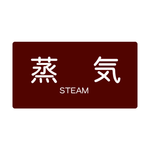 トラスコ中山 TRUSCO 配管用ステッカー 蒸気 横 大 5枚入 TPS-STY-L 1組(5枚) 445-7897（直送品）