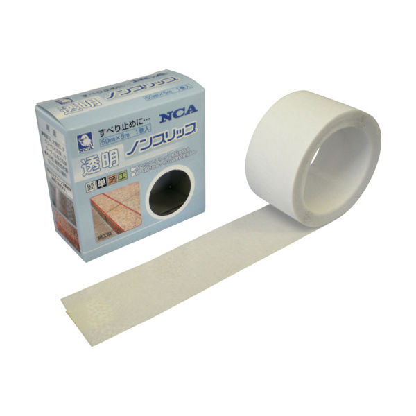 日本レヂボン NCA 透明ノンスリップテープ N-001CL505 1巻 435-7639（直送品）