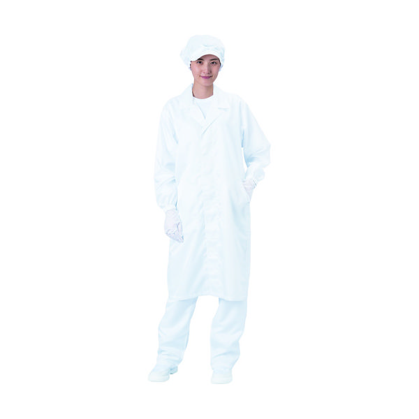 ブラストン コート(テーラーカラー・ボタン)ー白ーS BSC-61001-W-S 1着 447-5836（直送品）