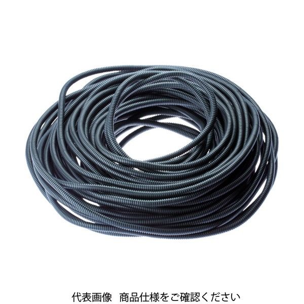 PANDUIT コルゲートチューブ 耐熱性ナイロン6 スリット付黒 内径