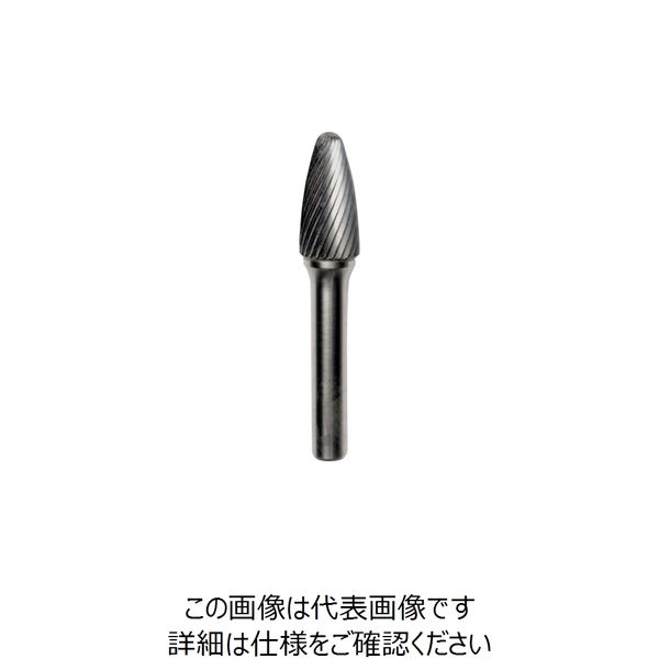 ニューレジストン NRS 超硬バー ツクシsカット 刃径12×刃長25×軸径8×軸長45 ロー付 TCBT9700-8 1本（直送品）