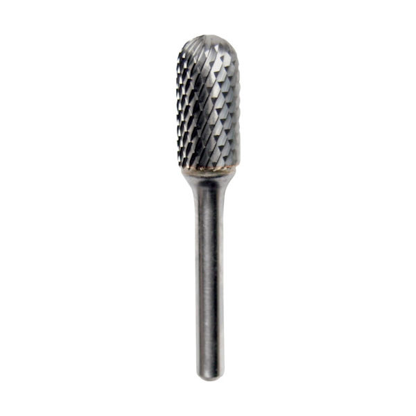 ニューレジストン NRS 超硬バー 砲弾dーmaxカット 刃径12×刃長25×軸径6×軸長45 ロー付 TCBTDX370-1 1本（直送品）