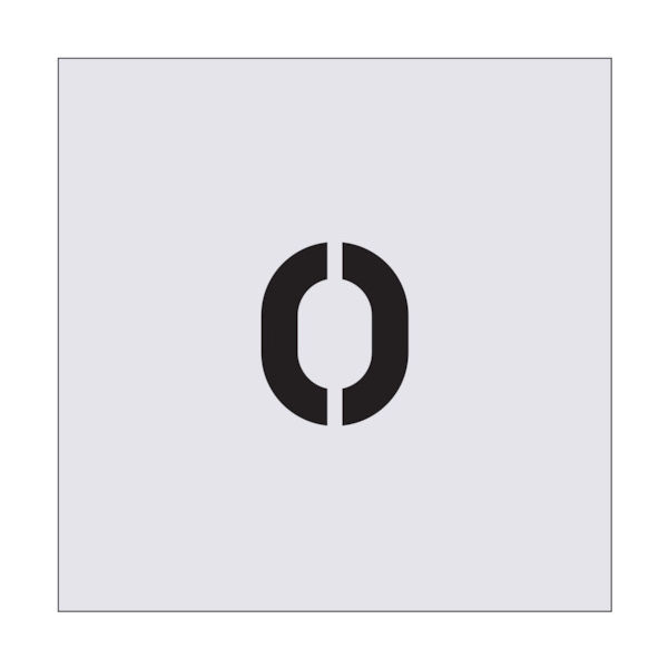 アイマーク IM ステンシル 0 文字サイズ50×40mm AST-24 1枚 434-1180（直送品）