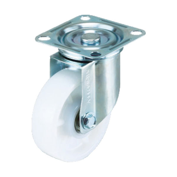 ワコーパレット エアーキャスター(自在車) 100mm ナイロン(ベアリング入)車 AMG-100NB 1個 432-3815（直送品）