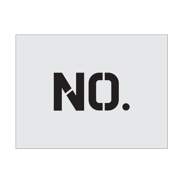 アイマーク IM ステンシル NO. 文字サイズ50×40mm AST-6 1枚 434-1457（直送品）