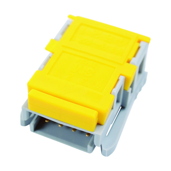 スリーエム ジャパン 3M リンクコネクタ ワイヤーマウントコネクタ4極 ラウンドケーブル用 38104-F020-H00 FL 1個（直送品）