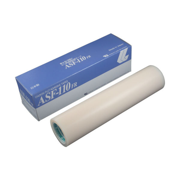 中興化成工業 チューコーフロー フッ素樹脂粘着テープ ASF110FR 0.23t×250w×10m ASF110FR-23X250 1巻（直送品）