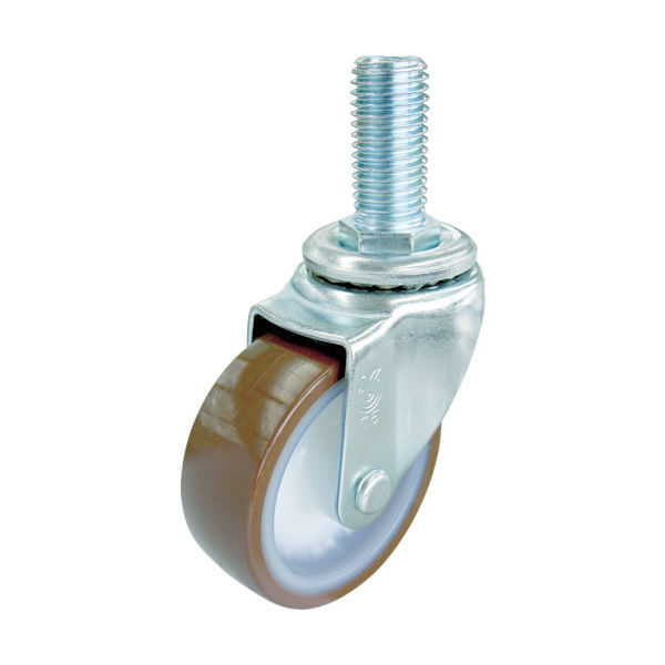 ねじ込み式 自在 キャスター ウレタン 車輪径65mm Sタイプ ST型 ネジ寸法W3/4×40山数10 ST-65UR-W3/4-40（直送品）