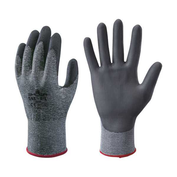 ショーワグローブ ショーワ 耐切創手袋 No541ケミスターパーム手袋 ブラック XLサイズ NO541-XLBK 1双 441-0581（直送品）