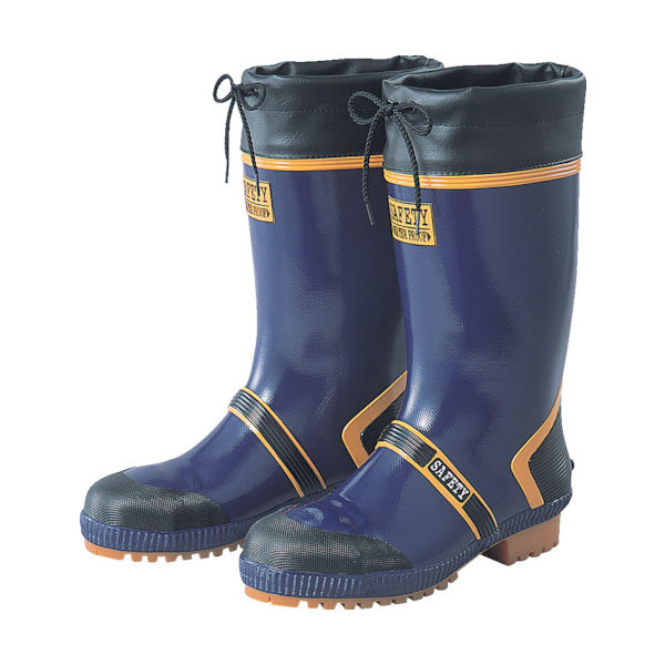 福山ゴム工業 福山ゴム 長靴 ジョルディックセフティーDX(先芯入り) ネイビー 26.5 SCDX-265 1足 441-3661（直送品）