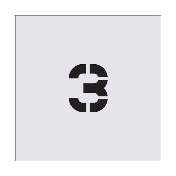 アイマーク IM ステンシル 3 文字サイズ50×40mm AST-27 1枚 434-1210（直送品）