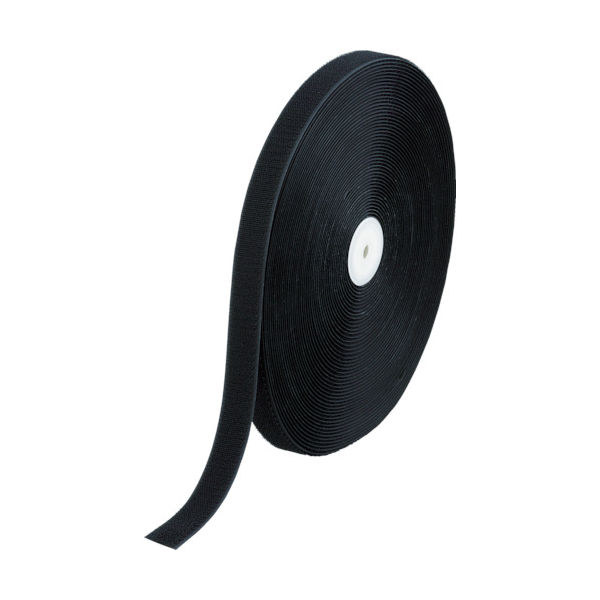 トラスコ中山 TRUSCO マジック結束テープ 縫製用B側 25mmX25m 黒 TMBH-2525-BK 1巻 361-9494（直送品）