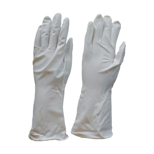 ダンロップホームプロダクツ ダンロップ ビニールうす手 裏毛なし M ホワイト 6356 1双 439-7169（直送品）