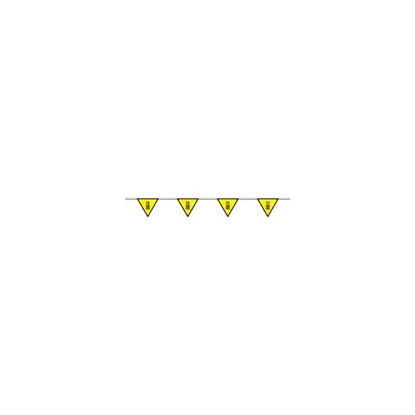 ユニット 三角旗(10連) 注意 372-71 1本（直送品）