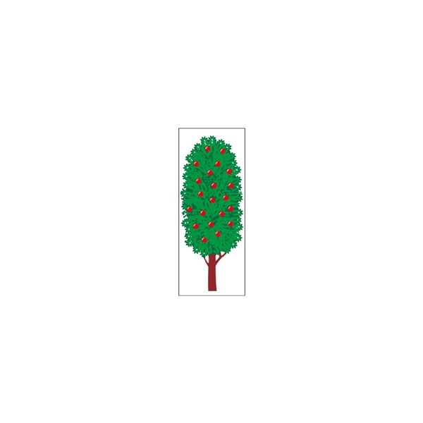 ユニット ジョイシール フルーツツリー(赤) 914-12 1枚（直送品）