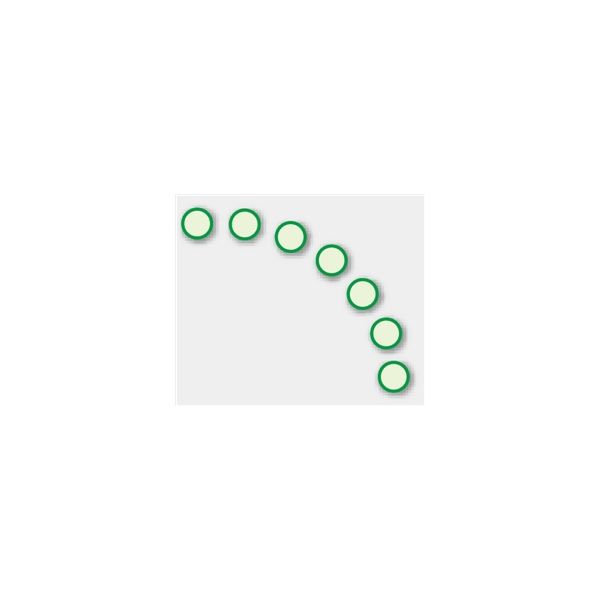 ユニット 蓄光ドア表示ステッカー(緑枠)(7枚1組) 824-59 1組(7枚)（直送品）