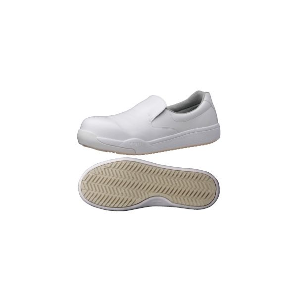 ミドリ安全 JSAA認定 耐滑 小指保護 作業靴 スリッポン PHS600 22.0cm ホワイト 2125033603 1足（直送品）