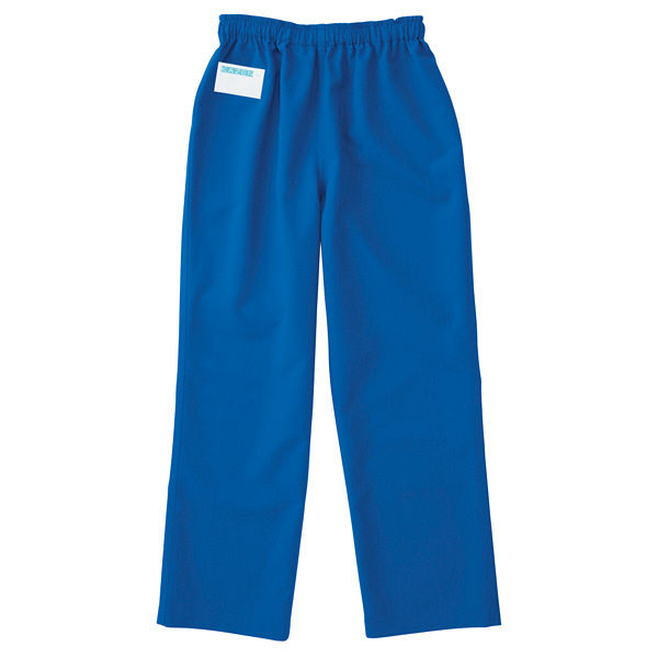 KAZEN カラーパンツ（男女兼用） スクラブパンツ 医療白衣 ロイヤルブルー LL 155-85（直送品）