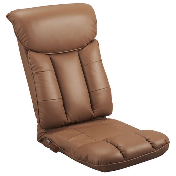 ミヤタケ（宮武製作所）　スーパーソフトレザー座椅子　-彩-　ブラウン　YS-1310　BR　（直送品）