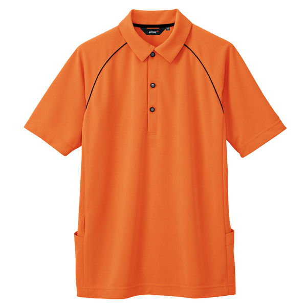 AITOZ（アイトス） バックサイドポケット付半袖ポロシャツ メンズ オレンジ M AZ-7663-163（直送品）