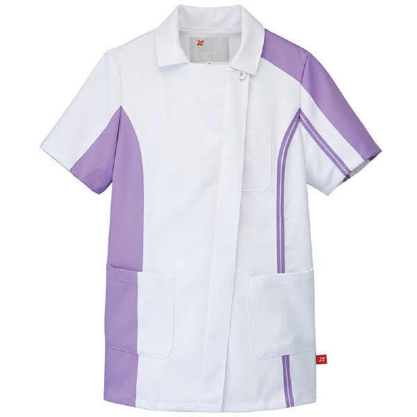 アイトス チュニック（女性用） 862005-069 ラベンダー L 医療白衣 ナースジャケット（直送品）