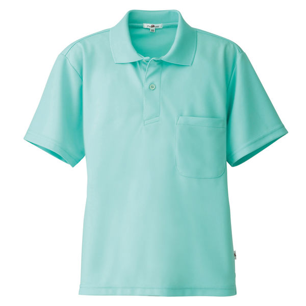 AITOZ（アイトス） 半袖ポロシャツ（男女兼用） 介護ユニフォーム ミントグリーン S AZ-10579-005（直送品）
