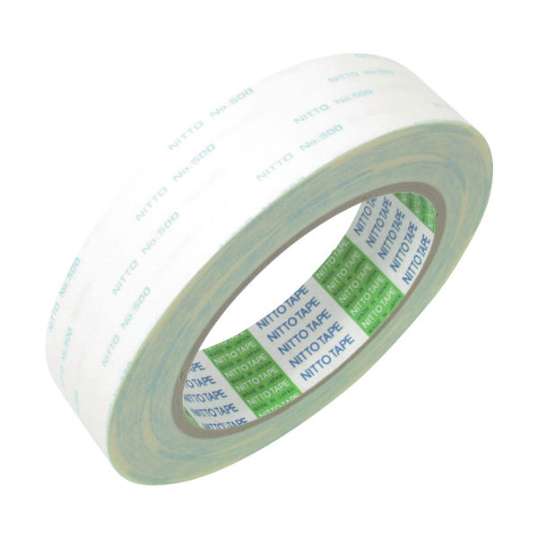 日東電工 日東 一般用両面テープ N0.500 25mm×20m ホワイト 500-25 1巻 401-0914（直送品）