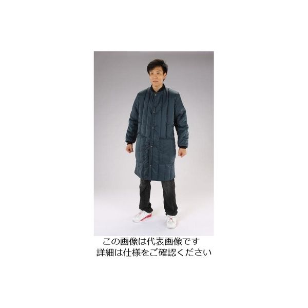 エスコ [ XL] 防寒ロングコート(Navy) EA915GM-94 1着（直送品）