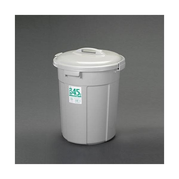 エスコ 45L ダストボックス(蓋付) EA995CA-131 1セット(2セット)（直送品）