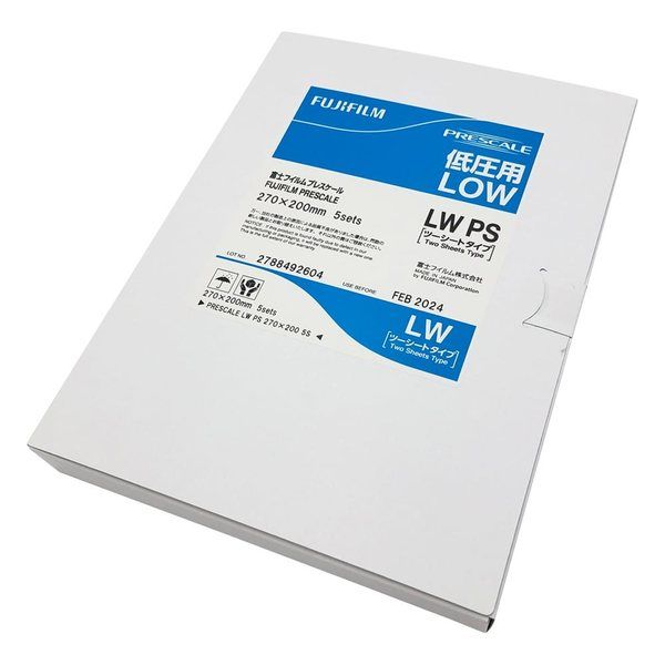 富士フイルム プレシート(圧力測定フィルム)低圧用 1箱(5枚入) LW PS 1箱(5枚) 1-7875-03（直送品）