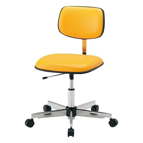 アズワン カラフルスタンダードチェア オレンジ リング無し LSN-O 1脚 2-664-04（直送品）