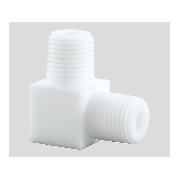 アズワン アズフロン(R)ニップル エルボータイプ(L字) 異径 R1/4×1/8 2-728-06 1個（直送品）