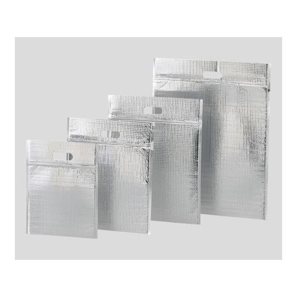 酒井化学工業 チャック付保冷・保温袋(ミナクールパック(R)) ジップ付平袋LL 50枚入 2-8691-04 1箱(50枚)（直送品）